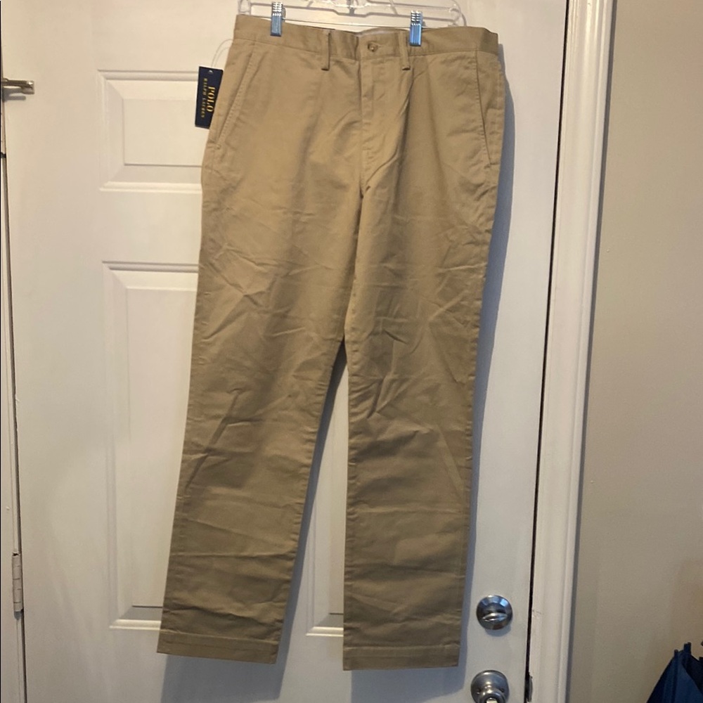 Ralph Lauren Tan Chino Pants Classic Cotton Blend